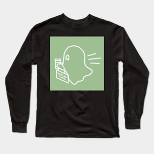 Self Care Ghostie on their way to bring you your meds! Long Sleeve T-Shirt